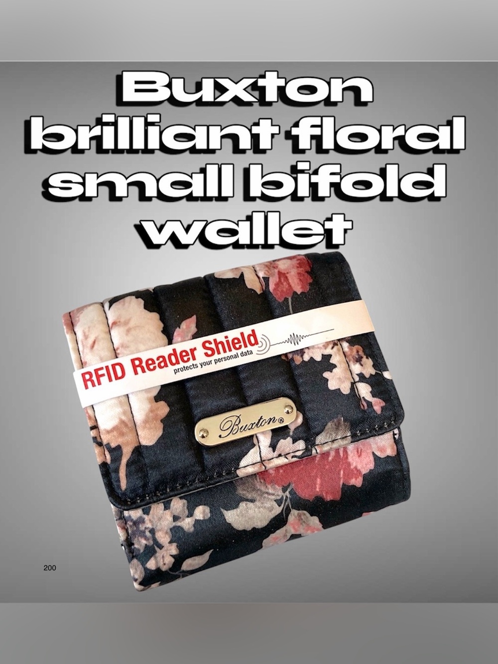 Buxton brilliant floral small bifold wallet
